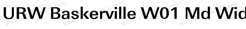 URW Baskerville W01 Md Wide字体转换